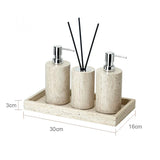 Ensemble de Salle de Bain Travertin Beige