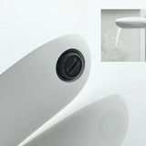 Robinet de lavabo en laiton blanc à effet cascade avec mitigeur eau chaude et froide
