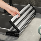 FlexiRack – Égouttoir Extensible et Pliable en Acier Inoxydable 304 pour Évier de Cuisine