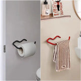 Porte-Papier Toilette Mural en Métal