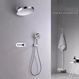 ThermoRain Prestige – Ensemble Douche Thermostatique Murale 3-en-1 en Laiton Brossé