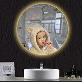 GlowAura – Miroir LED Rond Intelligent avec Éclairage Réglable et Fonction Antibuée (40 / 50 / 60 cm)