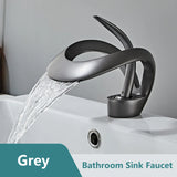 CascadePure – Mitigeur Lavabo Effet Cascade Blanc Moderne