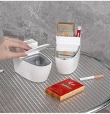 Cendrier Mural Compact – Hygiénique et Pratique pour Salle de Bain, Toilettes et Bureau