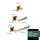 Ensemble d’Accessoires de Salle de Bain ModernSteel – Kit Complet en Acier Inoxydable Brossé