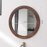 Miroir Mural Nordic Wood – Miroir en Verre avec Cadre en Bois Naturel