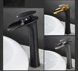 Robinet de Lavabo Cascade Blanc Moderne à Commande Unique