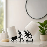 Porte-Papier Toilette Mural Style Animal Mignon – Support Papier Hygiénique | Gain de Place | Décoration Ludique