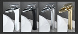 Robinet de Lavabo Cascade Blanc Moderne à Commande Unique