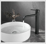 Robinet de Lavabo Diamant Noir – Mitigeur Monocommande Design en Laiton