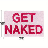 Tapis Tufté Statement Rose – Confort, Style et Originalité pour Salle de Bain et Salon