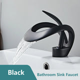 CascadePure – Mitigeur Lavabo Effet Cascade Blanc Moderne