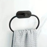 Set de Salle de Bain EasyStick en Acier Inoxydable – Porte-Serviettes et Accessoires Auto-Adhésifs