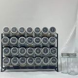 Étagère à Épices Murale 4 Niveaux Acier Premium – Organisateur Cuisine Sans Bocaux | Rangement Placard Étanche | Gain de Place Moderne