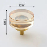 Bouton de Meuble Cristal Éclat Champagne