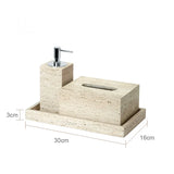 Ensemble de Salle de Bain Travertin Beige