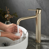 Robinet de Lavabo Diamant Noir – Mitigeur Monocommande Design en Laiton