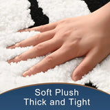 Tapis de Bain Antidérapant Design Noir & Blanc