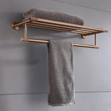 Ensemble d’Accessoires de Salle de Bain RoséLuxe – 6 Pièces en Acier Brossé Finition Rosé