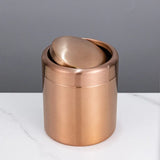 Mini Poubelle de Table Or Rose