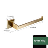 Ensemble d’Accessoires de Salle de Bain ModernSteel – Kit Complet en Acier Inoxydable Brossé