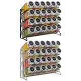 Étagère à Épices Murale 4 Niveaux Acier Premium – Organisateur Cuisine Sans Bocaux | Rangement Placard Étanche | Gain de Place Moderne