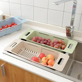 Panier Égouttoir Ajustable pour Évier – Support de Drainage Automatique | Rangement Cuisine Multifonction | Séchage Rapide