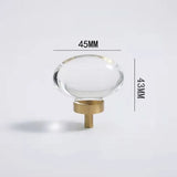 Bouton de Meuble Cristal Éclat Champagne