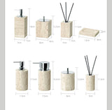 Ensemble de Salle de Bain Travertin Beige