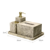 Ensemble Salle de Bain Luxe en Marbre Naturel