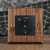Interrupteur Mural -Noble Walnut – Bois Massif, Laiton et Option USB