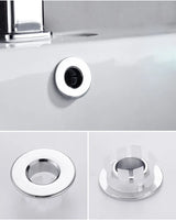 ÉléganceRetro BasinCover – Cache Trop-Plein Premium en Laiton pour Lavabo (Noir, Argent, Or, Bronze Vintage)