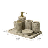 Ensemble Salle de Bain Luxe en Marbre Naturel