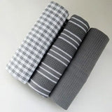 Serviettes de Cuisine Premium en Coton – Lot de 3 | Ultra Absorbantes & Élégantes