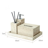 Ensemble de Salle de Bain Travertin Beige