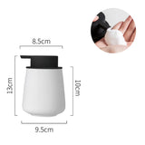 PureCeram – Distributeur de Savon en Céramique 300 ml Élégant et Rechargeable