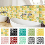 Plaques Murales Auto-adhésives 3D Mosaïque