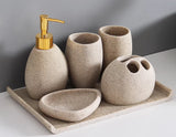 Ensemble d’Accessoires de Salle de Bain Nordique Élégance