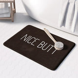 Tapis de Bain Antidérapant Microfibre - Statement Humor&nbsp; – Design Moderne avec Impression