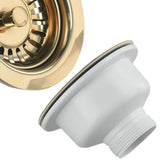 Bonde de Lavabo Aurelio en Acier Inoxydable Doré