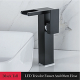 Cascade Élégance – Robinet de Lavabo à Bec Cascade 2 Trous avec Mitigeur Monocommande
