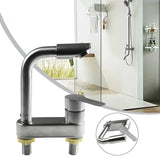 Robinet de lavabo en acier inoxydable avec mitigeur eau chaude et froide