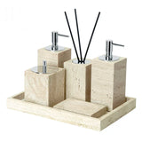 Ensemble de Salle de Bain Travertin Beige