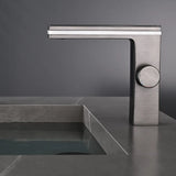 Robinet de lavabo intelligent avec affichage numérique lumineux en laiton