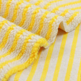 Tissu Polaire Premium Jacquard Rayé – Fleece Doux et Respirant pour Couture Créative et Vêtements Enfants