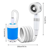 AquaFlex Smart – Douche Portable Rechargeable avec Pompe et Contrôle Digital