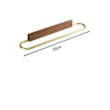 NordicWood – Porte-Serviettes Compact en Aluminium et Bois Massif