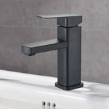 Mitigeur de lavabo moderne en noir ou chromé avec commande unique