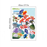 Stickers Muraux 3D Animaux Marins – Décoration Ludique et Sécurisée pour Enfants