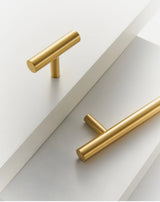Poignée T-Bar -LineaBrass – Laiton Massif, Extra Longue et Design Moderne